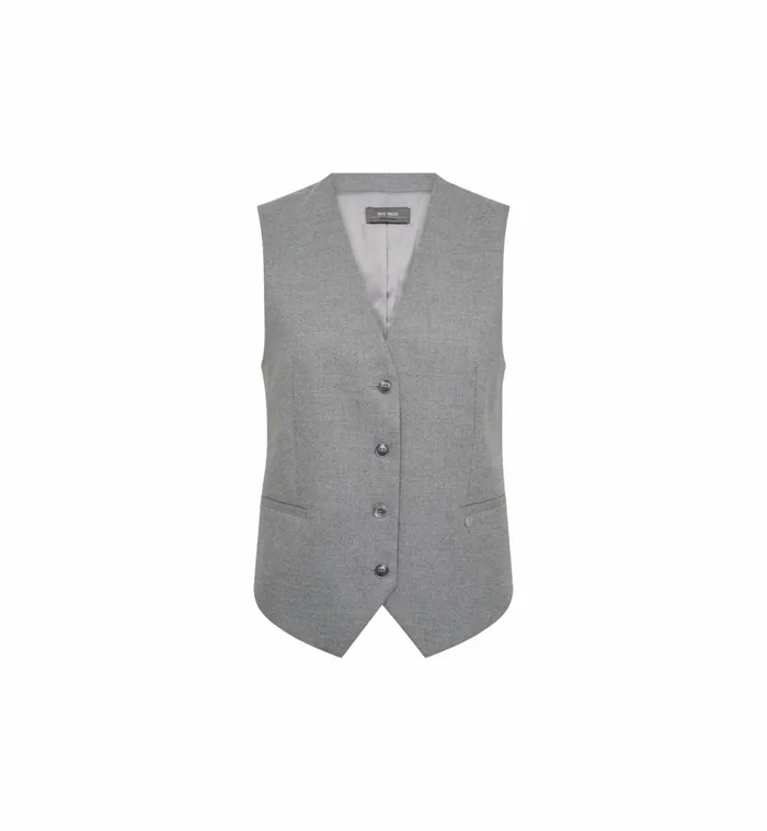 Women Waistcoats MOS MOSH MMElene Caia Vest Sharkskin