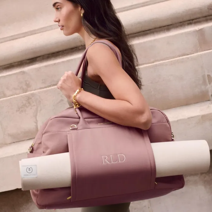 Women Weekend Bags Katie Loxton NylonLuxe Everyday Holdall In Deep Rose 8211 Weekend Bag
