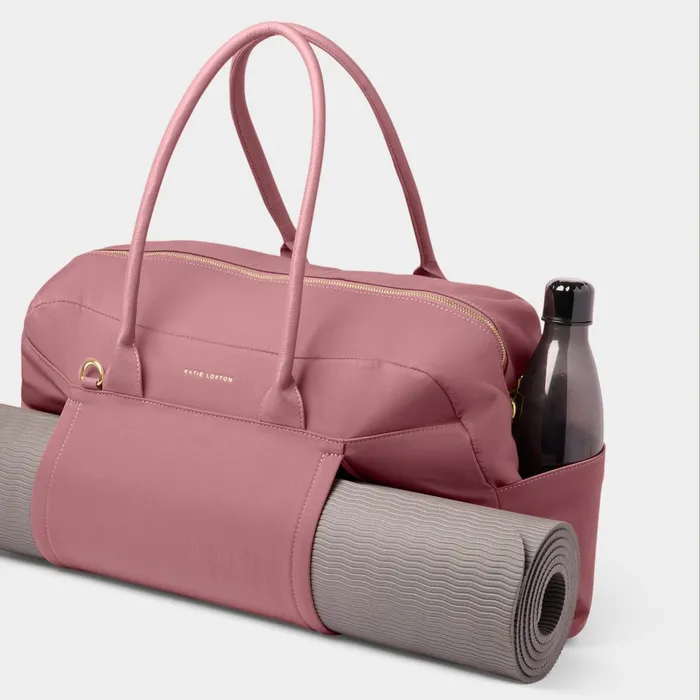 Women Weekend Bags Katie Loxton NylonLuxe Everyday Holdall In Deep Rose 8211 Weekend Bag