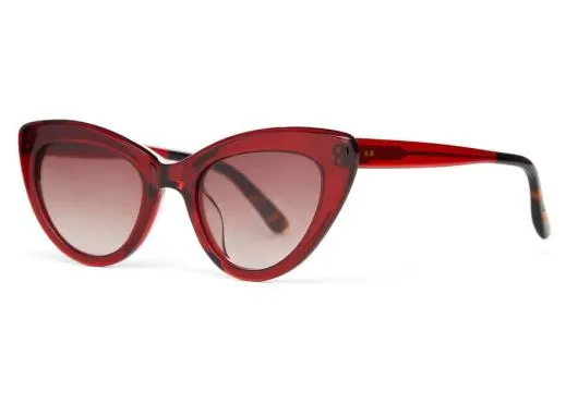 Women Willow Rosewood Crystal TOMS Sunglasses