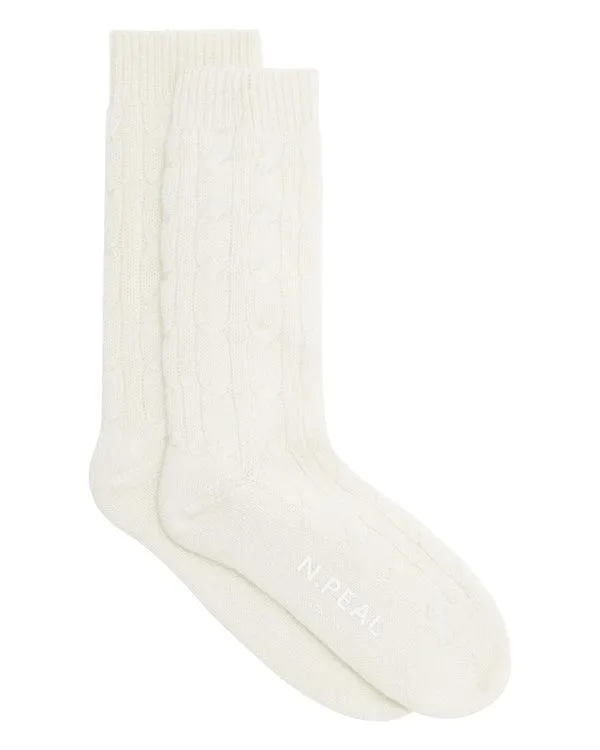 Women Women039s Cable Cashmere House SocksIn New Ivory White New Ivory White NPeal Slippers and Socks Women Women039s Cable Cashmere House SocksIn New Ivory White New Ivory White NPeal Slippers and Socks