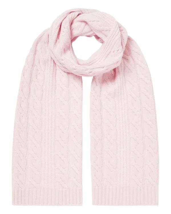 Women Women039s Cable Rib Cashmere ScarfIn Quartz Pink Quartz Pink NPeal Cashmere Scarves Women Women039s Cable Rib Cashmere ScarfIn Quartz Pink Quartz Pink NPeal Cashmere Scarves
