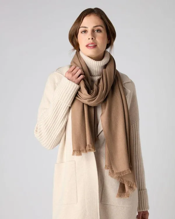 Women Women039s Pashmina Cashmere ShawlIn Dark Tan Brown Dark Tan Brown NPeal Pashminas Wraps and Shawls