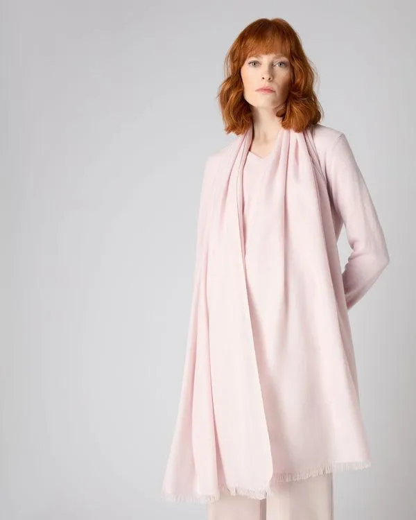 Women Women039s Pashmina Cashmere ShawlIn Quartz Pink Quartz Pink NPeal Pashminas Wraps and Shawls