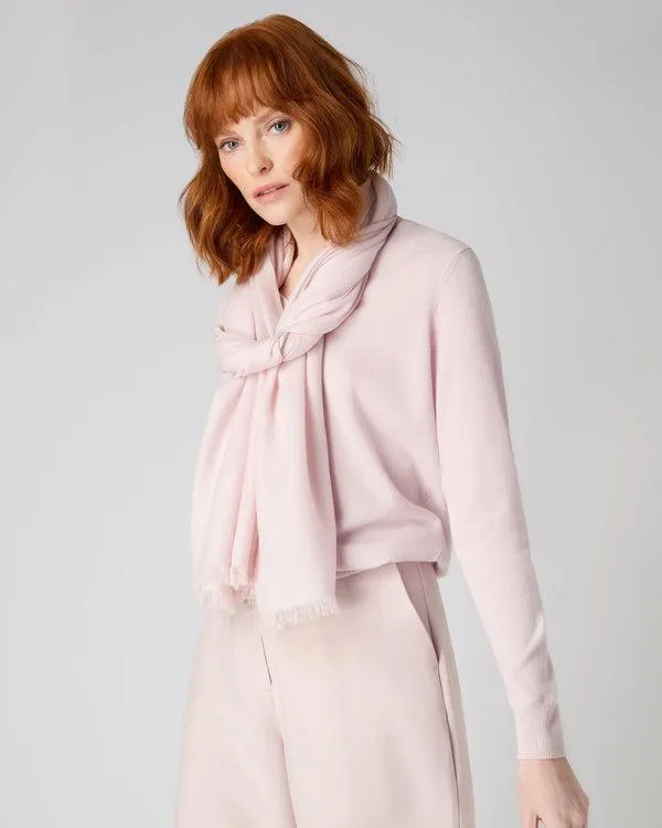 Women Women039s Pashmina Cashmere ShawlIn Quartz Pink Quartz Pink NPeal Pashminas Wraps and Shawls