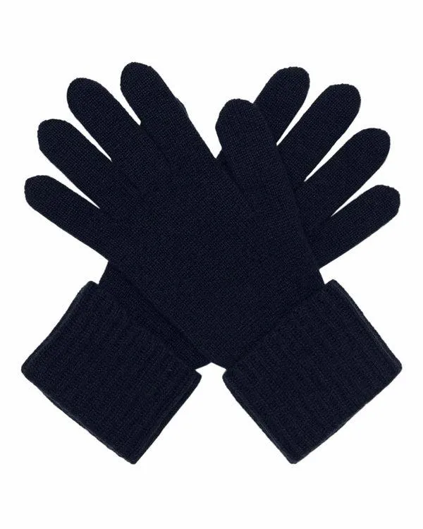 Women Women039s Ribbed Cashmere GlovesIn Navy Blue Navy Blue NPeal Gloves