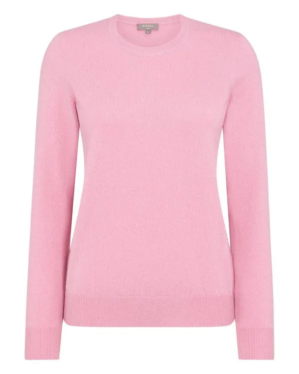 Women Women039s Round Neck Cashmere SweaterIn Burano Pink Burano Pink NPeal Round Necks