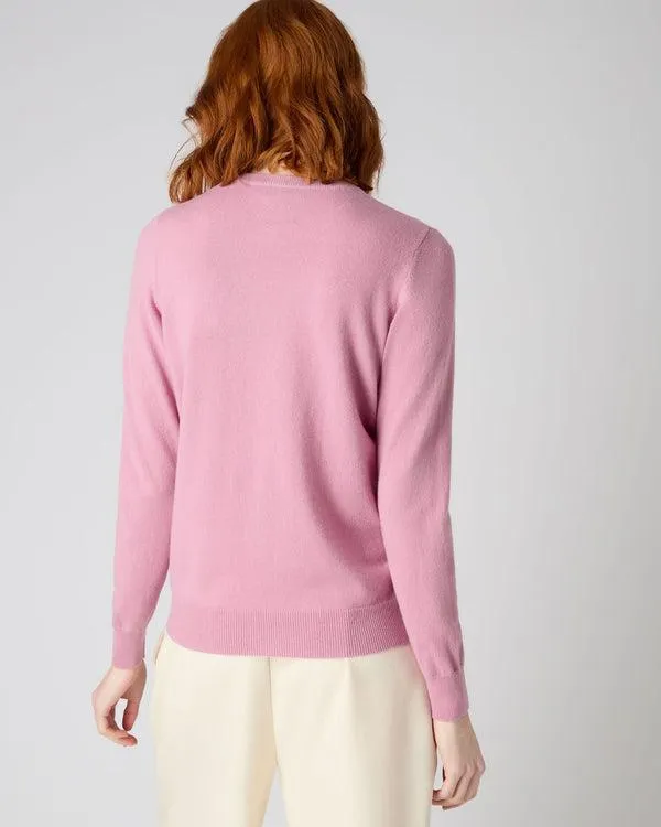 Women Women039s Round Neck Cashmere SweaterIn Burano Pink Burano Pink NPeal Round Necks