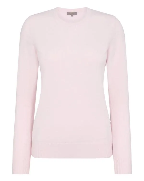 Women Women039s Round Neck Cashmere SweaterIn Quartz Pink Quartz Pink NPeal Round Necks