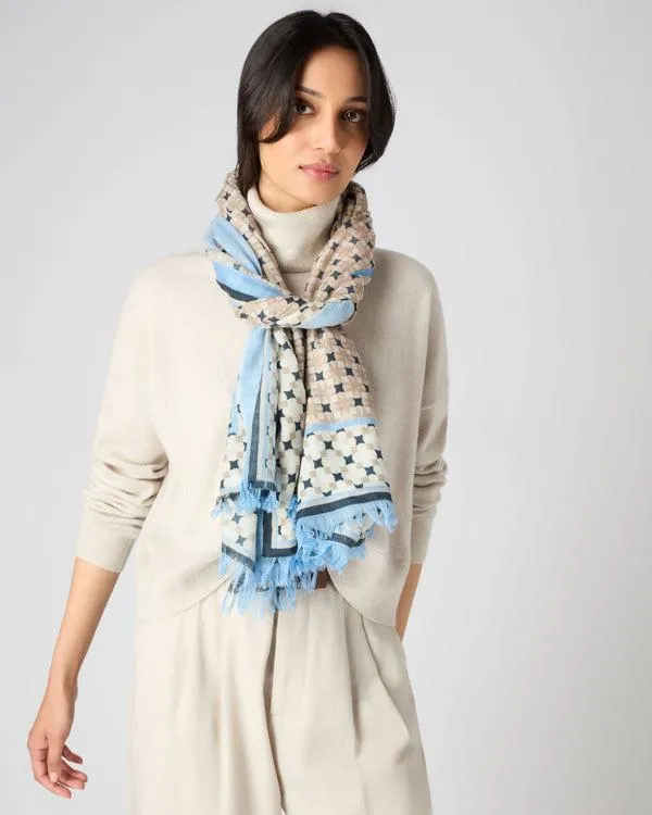 Women Women039s Tile Print Cashmere PashminaIn Multi Multi NPeal Pashminas Wraps and Shawls