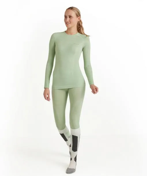 Women Women Long Sleeve Shirt WoolTech Quiet Green FALKE Long Sleeve Shirts