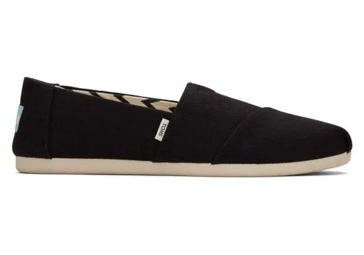 Women WomenAlpargata Black Recycled Cotton Canvas Black TOMS Alpargatas