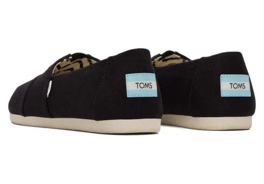 Women WomenAlpargata Black Recycled Cotton Canvas Black TOMS Alpargatas