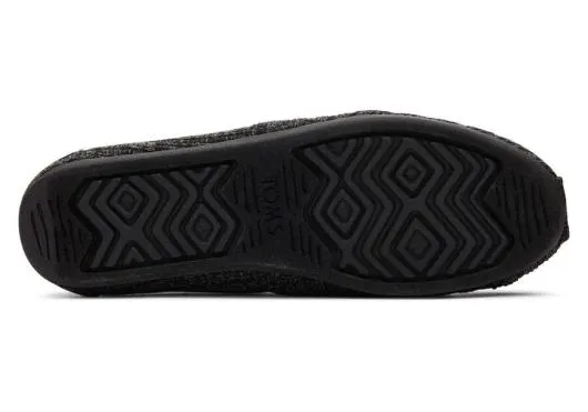 Women WomenAlpargata Black Rib Knit With Faux Fur Rib Knit Black TOMS Alpargatas