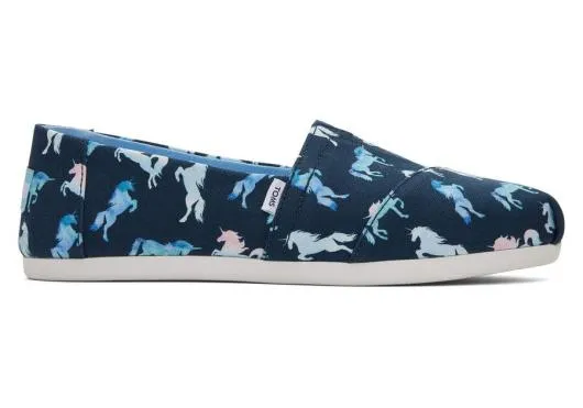 Women WomenAlpargata Blue Ombre Unicorns Dark Indigo TOMS Exclusives