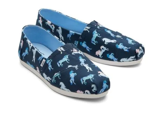 Women WomenAlpargata Blue Ombre Unicorns Dark Indigo TOMS Exclusives