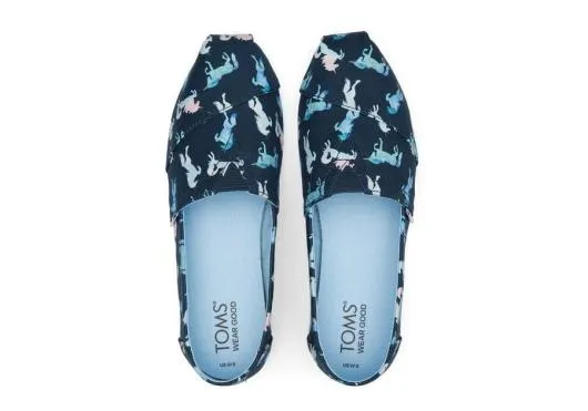 Women WomenAlpargata Blue Ombre Unicorns Dark Indigo TOMS Exclusives