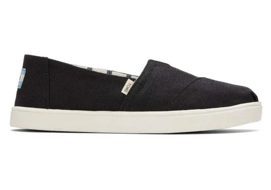Women WomenAlpargata Cupsole Black Heritage Canvas Slip On Black TOMS Alpargatas
