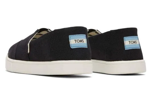 Women WomenAlpargata Cupsole Black Heritage Canvas Slip On Black TOMS Alpargatas