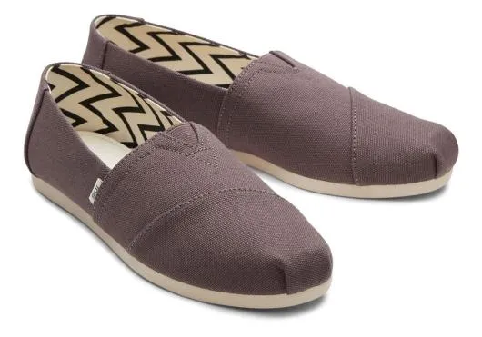 Women WomenAlpargata Grey Recycled Cotton Canvas Ash TOMS Alpargatas