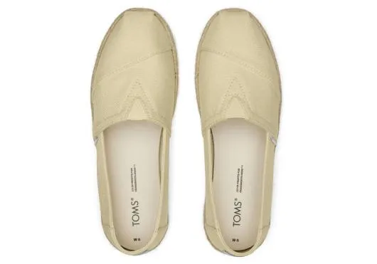 Women WomenAlpargata Rope Espadrille Pale Lemon Textured Woven TOMS Alpargatas