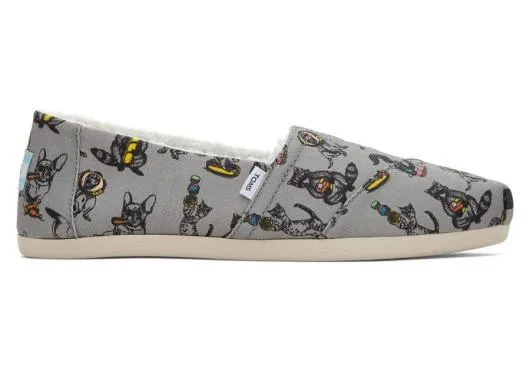 Women WomenAlpargta Party Animals With Faux Fur Drizzle Grey TOMS Exclusives
