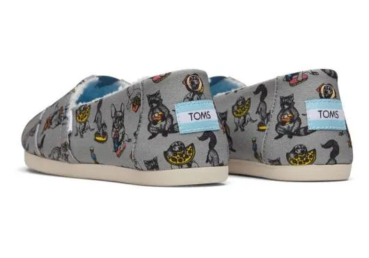Women WomenAlpargta Party Animals With Faux Fur Drizzle Grey TOMS Exclusives