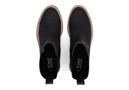 Women WomenCort Black Vegan Boot Black TOMS Boots and Booties
