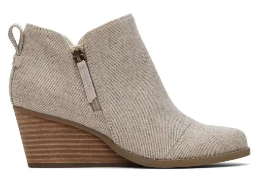 Women WomenGoldie Natural Glimmer Wedge Boot Natural Glimmer TOMS Exclusives