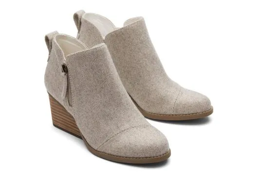 Women WomenGoldie Natural Glimmer Wedge Boot Natural Glimmer TOMS Exclusives