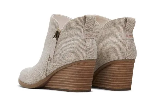 Women WomenGoldie Natural Glimmer Wedge Boot Natural Glimmer TOMS Exclusives