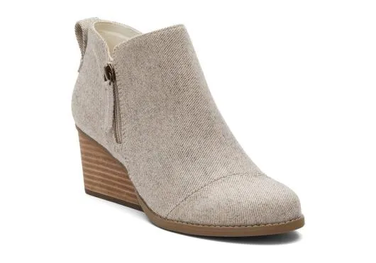 Women WomenGoldie Natural Glimmer Wedge Boot Natural Glimmer TOMS Exclusives