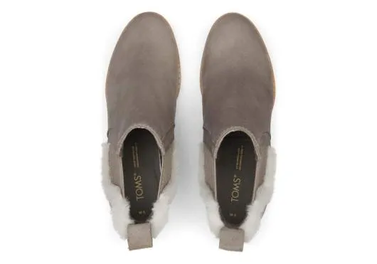 Women WomenMaddie Grey Nubuck Wedge Boot Cement Grey TOMS Boots and Booties