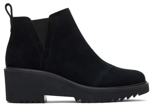 Women WomenMaude Black Suede Wedge Boot Black Suede TOMS Boots and Booties