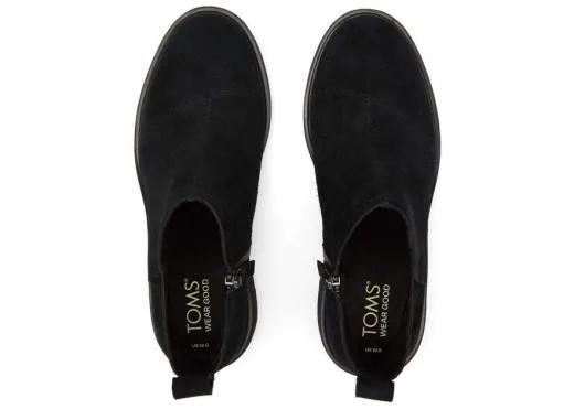 Women WomenMaude Black Suede Wedge Boot Black Suede TOMS Boots and Booties