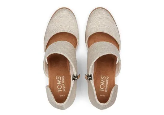 Women WomenMilan Natural Closed Toe Heel Natural TOMS Exclusives
