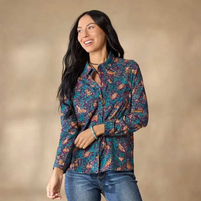 Women Woodsong Joy Shirt Eclipse Sundance Catalog Tops Women Woodsong Joy Shirt Eclipse Sundance Catalog Tops