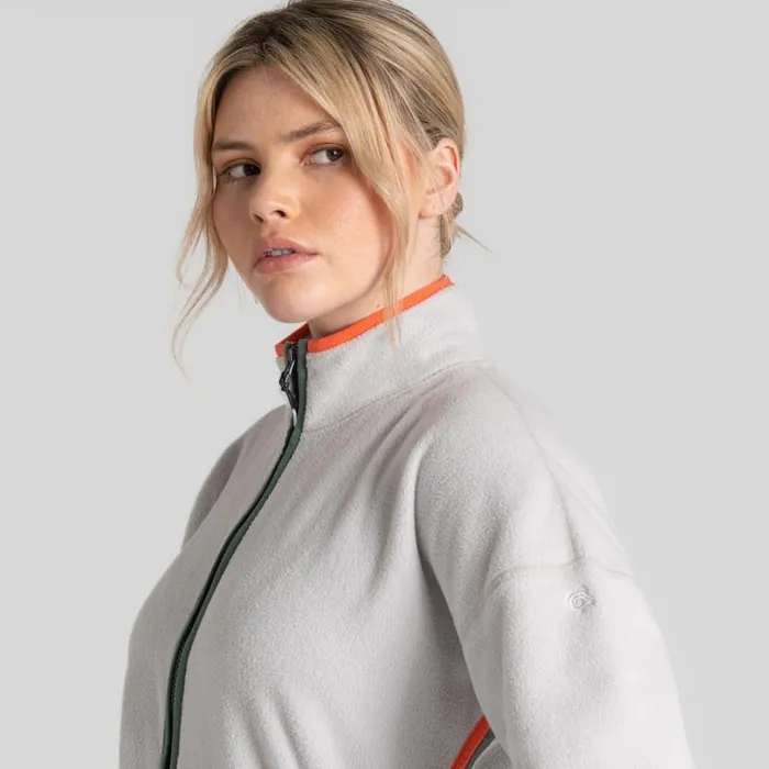 Womens Full Zip Fleece Craghoppers CO2 Renu Full Zip Fleece Light Grey Marl Womens Full Zip Fleece Craghoppers CO2 Renu Full Zip Fleece Light Grey Marl