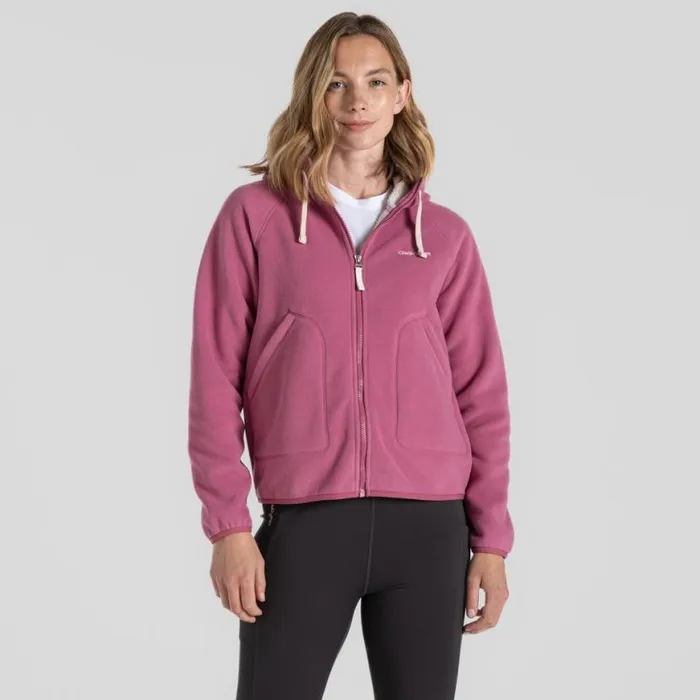 Womens Full Zip Fleece Craghoppers Grainne Full Zip Fleece Dusky Hibiscus