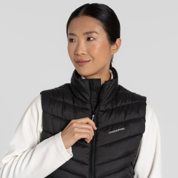 Womens Gilets Craghoppers Compresslite VII Gilet Black Womens Gilets Craghoppers Compresslite VII Gilet Black
