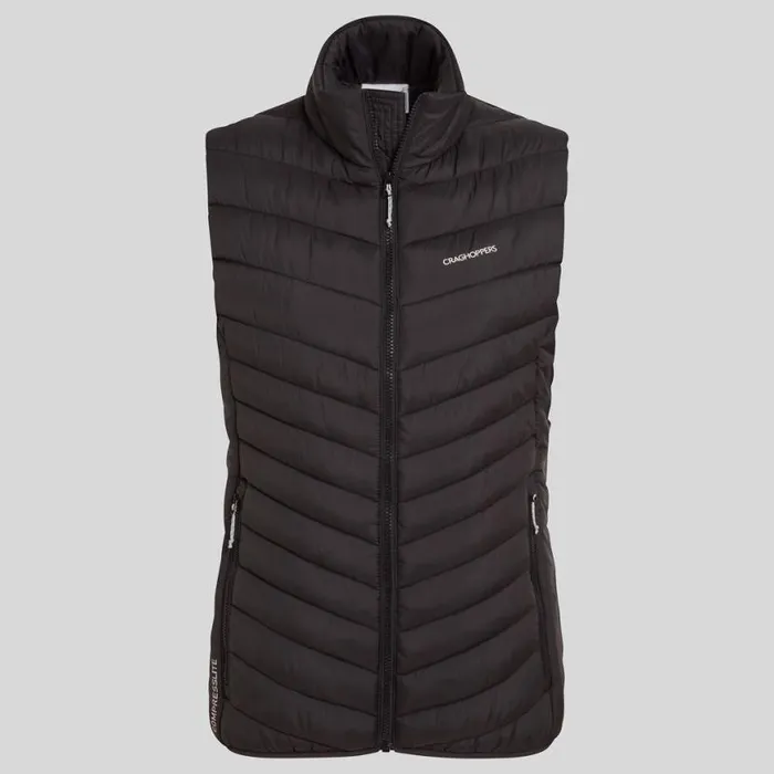 Womens Gilets Craghoppers Compresslite VII Gilet Black Womens Gilets Craghoppers Compresslite VII Gilet Black