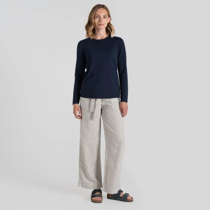 Womens Long Sleeve Craghoppers NosiLife Akona Long Sleeved Top Blue Navy Womens Long Sleeve Craghoppers NosiLife Akona Long Sleeved Top Blue Navy
