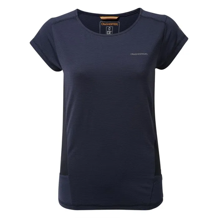 Womens Short Sleeve Craghoppers Atmos Short Sleeved TShirt Blue Navy Womens Short Sleeve Craghoppers Atmos Short Sleeved TShirt Blue Navy