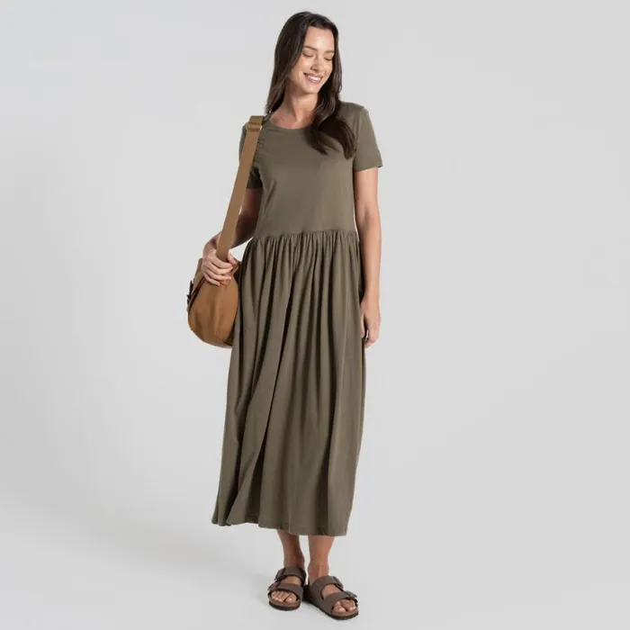 Womens Skirts and Dresses Craghoppers Nosibotanical Ember Longline Dress Wild Olive
