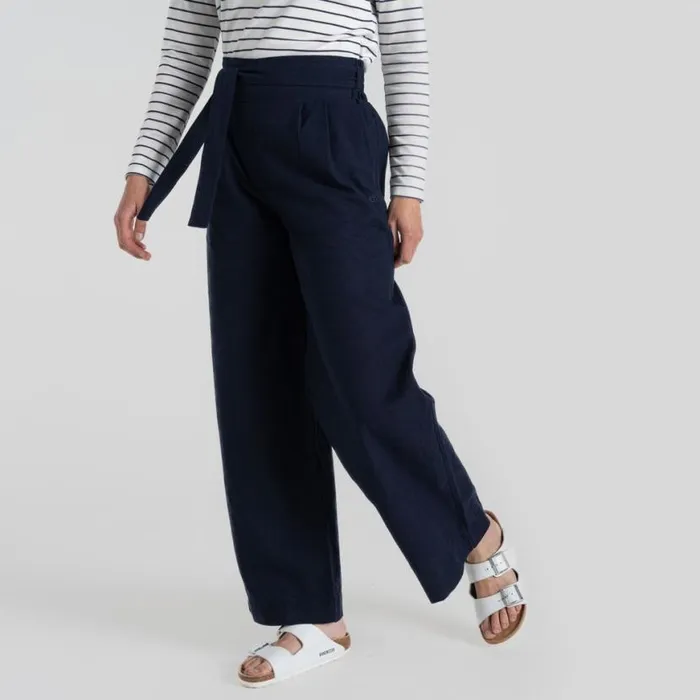 Womens Walking Trousers Craghoppers Nosibotanical Ophelia Trousers Blue Navy
