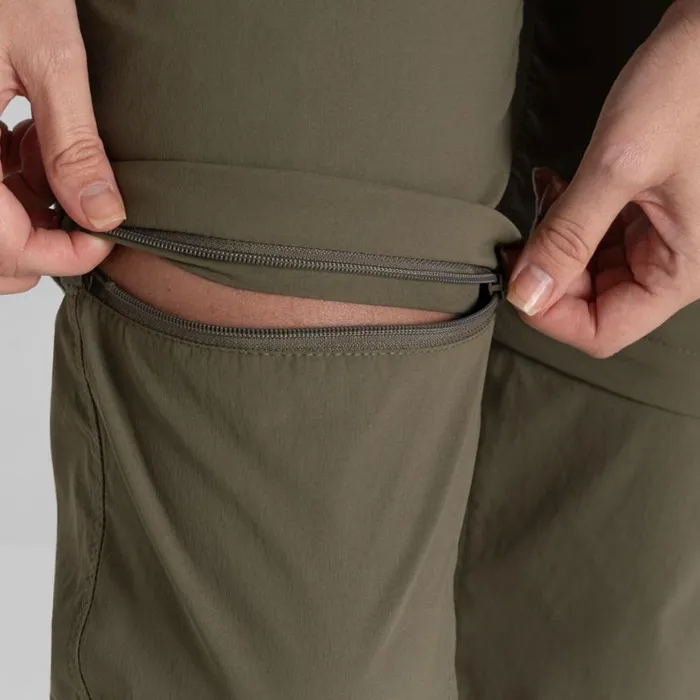 Womens Walking Trousers Craghoppers NosiLife Pro Convertible Trouser III Wild Olive Womens Walking Trousers Craghoppers NosiLife Pro Convertible Trouser III Wild Olive