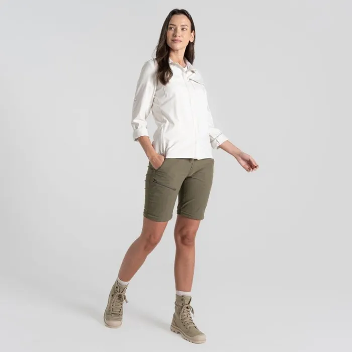 Womens Walking Trousers Craghoppers NosiLife Pro Convertible Trouser III Wild Olive Womens Walking Trousers Craghoppers NosiLife Pro Convertible Trouser III Wild Olive