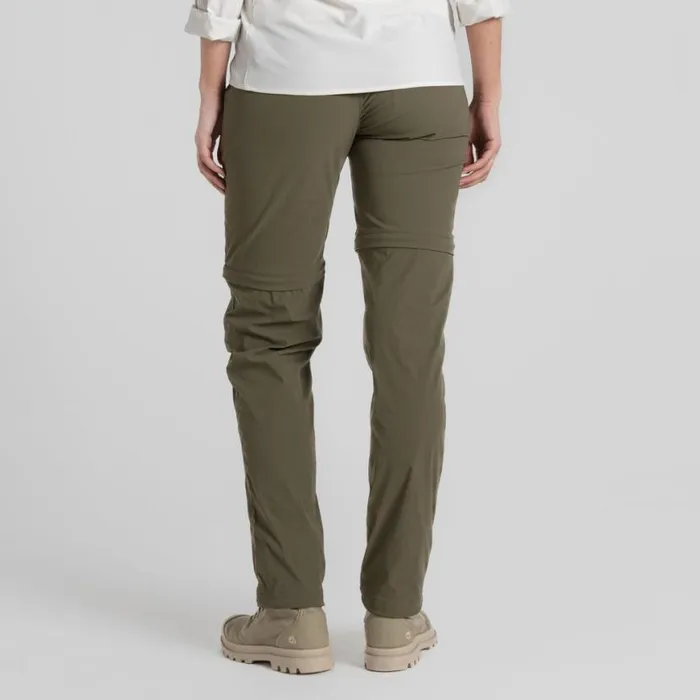 Womens Walking Trousers Craghoppers NosiLife Pro Convertible Trouser III Wild Olive Womens Walking Trousers Craghoppers NosiLife Pro Convertible Trouser III Wild Olive