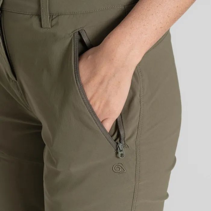 Womens Walking Trousers Craghoppers NosiLife Pro Convertible Trouser III Wild Olive Womens Walking Trousers Craghoppers NosiLife Pro Convertible Trouser III Wild Olive
