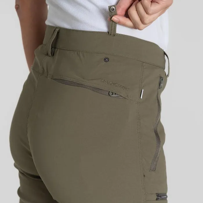 Womens Walking Trousers Craghoppers NosiLife Pro Convertible Trouser III Wild Olive Womens Walking Trousers Craghoppers NosiLife Pro Convertible Trouser III Wild Olive